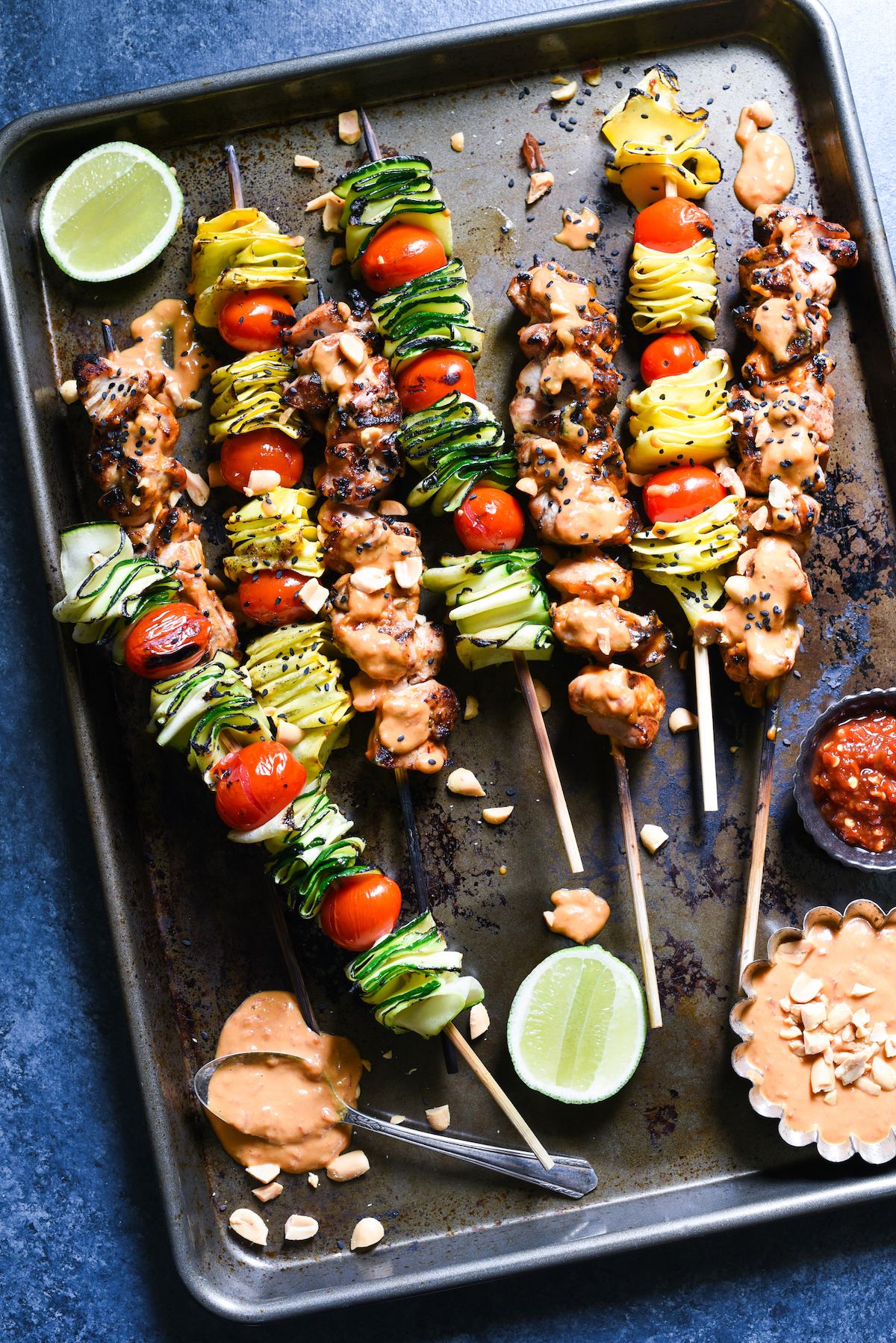 Spicy-Peanut-Chicken-Skewers