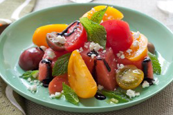 Watermelon Heirloom Tomato Salad